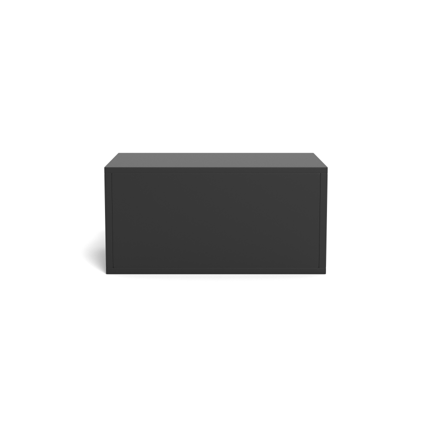 LIGNE Bedside Table 50x35 cm Black