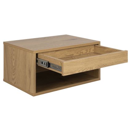 LIGNE Bedside Table 50x35 cm, Oak
