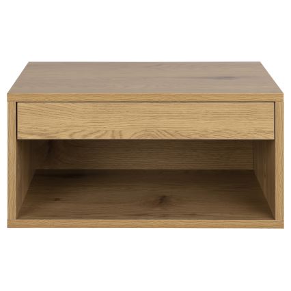 LIGNE Bedside Table 50x35 cm, Oak