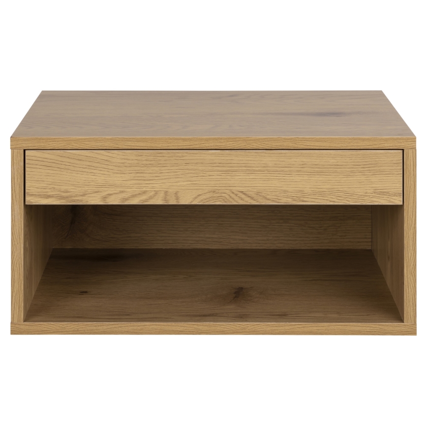 LIGNE Bedside Table 50x35 cm, Oak