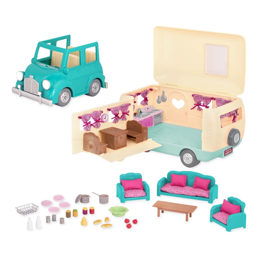 Li'l Woodzeez - Playset HAPPY CAMPER camping