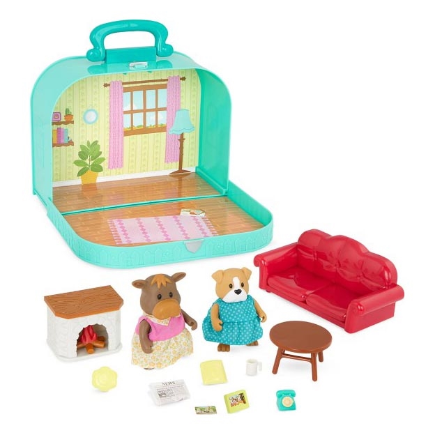 Li'l Woodzeez - Set in a case living room