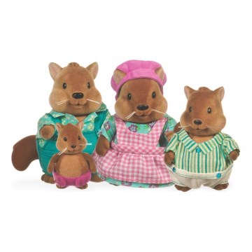 Li'l Woodzeez - Set of figures BUSTLEBERRY squirrel family