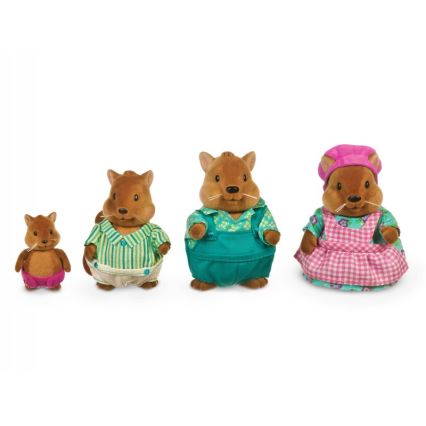 Li'l Woodzeez - Set of figures BUSTLEBERRY squirrel family