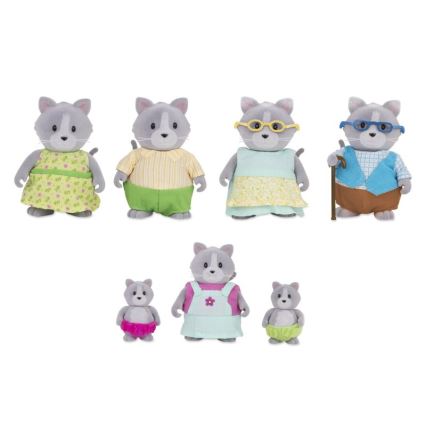 Li'l Woodzeez - Set of figures DAINTYPAW cat family