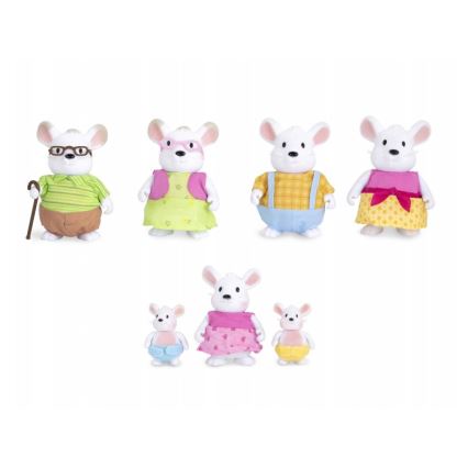 Li'l Woodzeez - Set of figures NIBBLEKIN mouse family