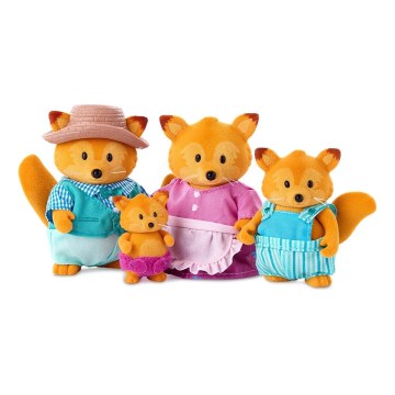 Li'l Woodzeez - Set of figures TIPPYTAIL fox family