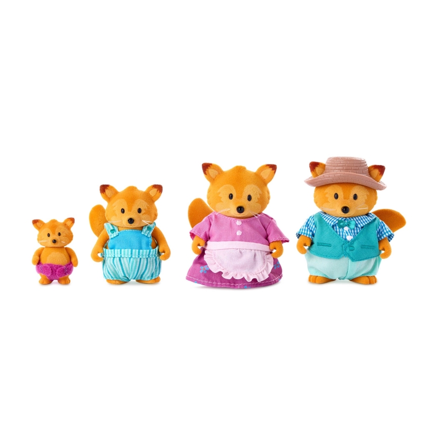 Li'l Woodzeez - Set of figures TIPPYTAIL fox family