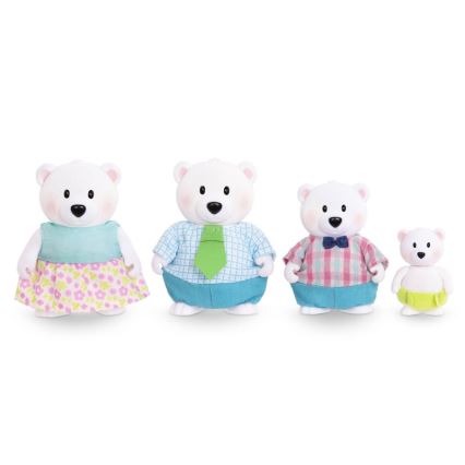 Li'l Woodzeez - Set of figures VAN NORTH polar bear family