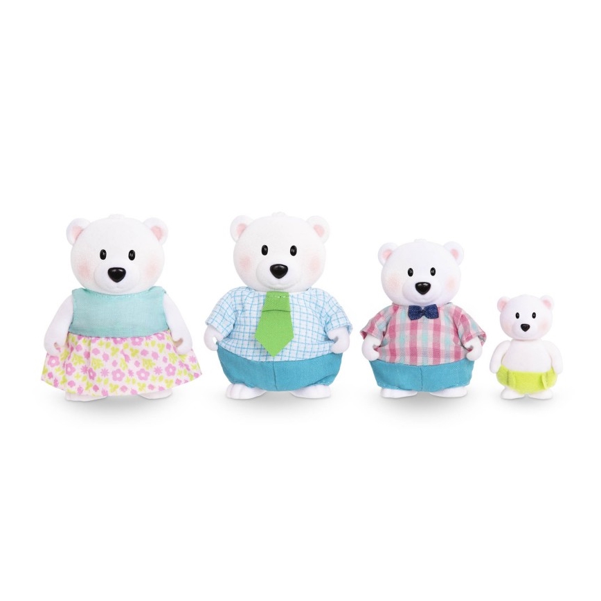 Li'l Woodzeez - Set of figures VAN NORTH polar bear family