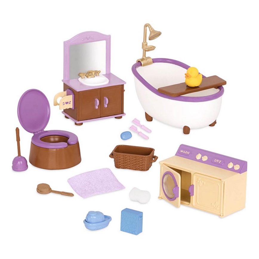 Li'l Woodzeez - Toy set bathroom furniture