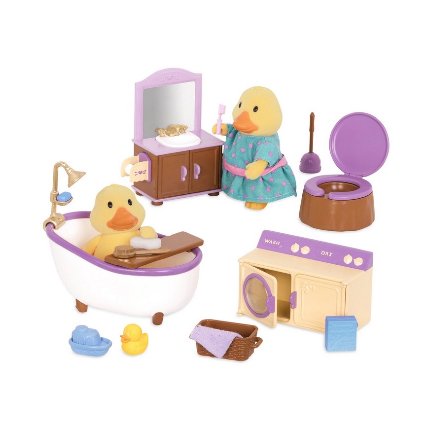 Li'l Woodzeez - Toy set bathroom furniture