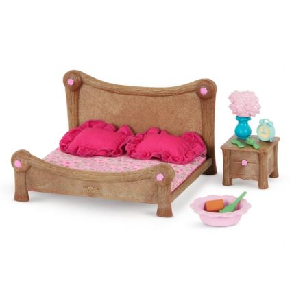Li'l Woodzeez - Toy set bedroom and dining room furniture