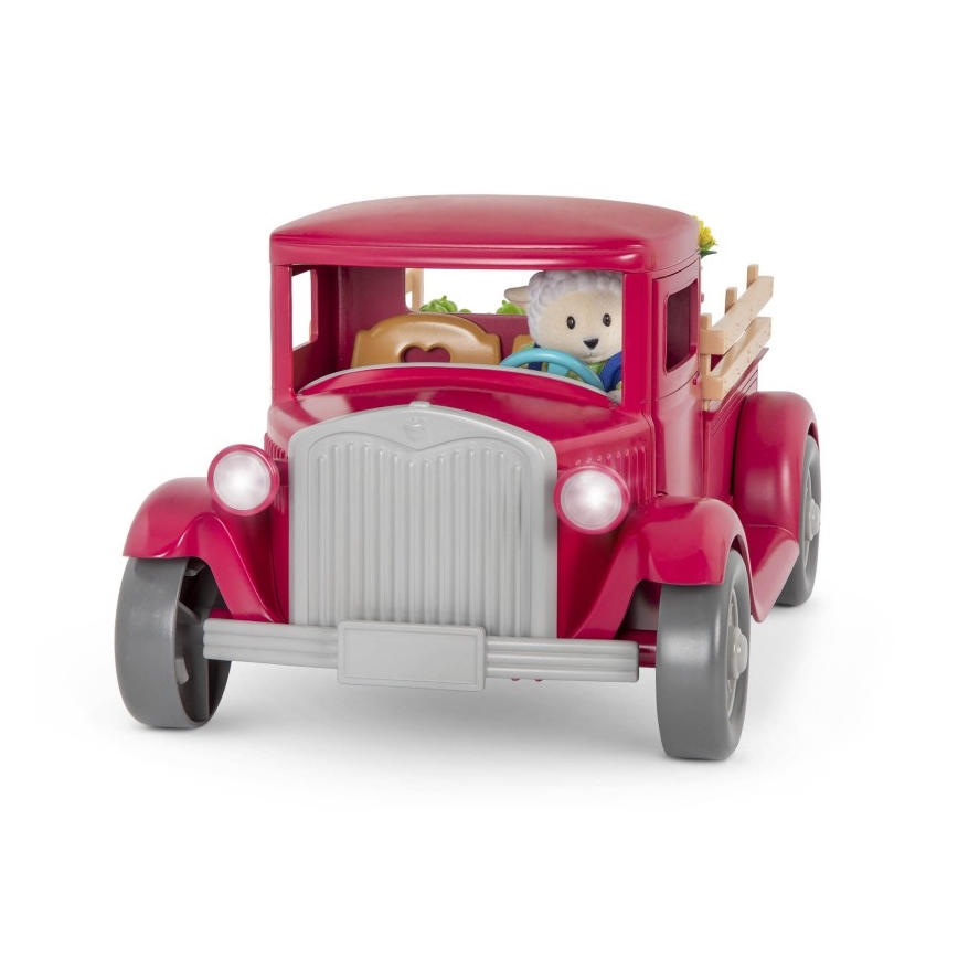 Li'l Woodzeez - Toy set farmer's truck with food stand 3xAAA