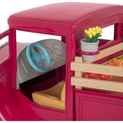 Li'l Woodzeez - Toy set farmer's truck with food stand 3xAAA