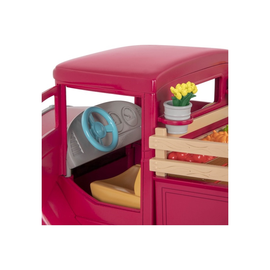 Li'l Woodzeez - Toy set farmer's truck with food stand 3xAAA