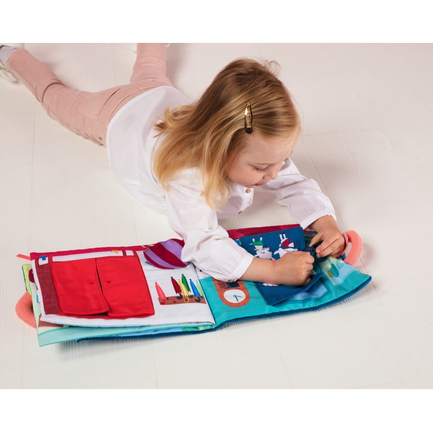 Lilliputiens - Children's textile book Naughty baby goats