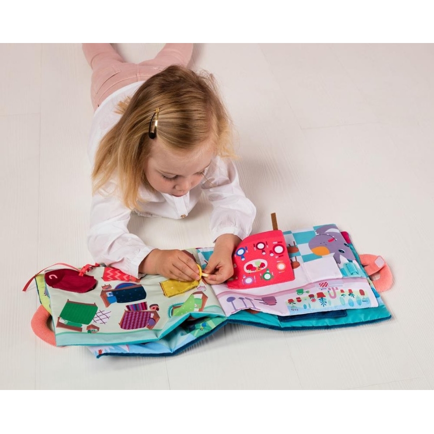 Lilliputiens - Children's textile book Naughty baby goats