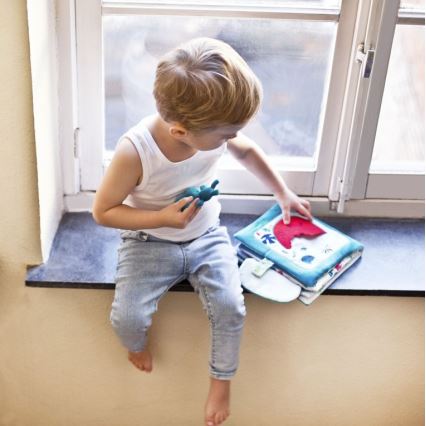 Lilliputiens - Children's textile book rhinoceros Marius