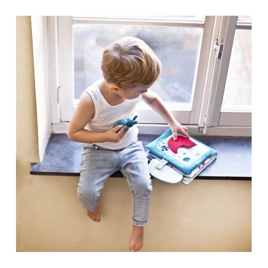 Lilliputiens - Children's textile book rhinoceros Marius