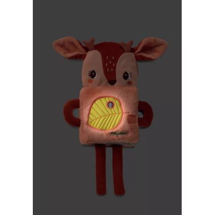 Lilliputiens - Children's textile glowing book deer Stella