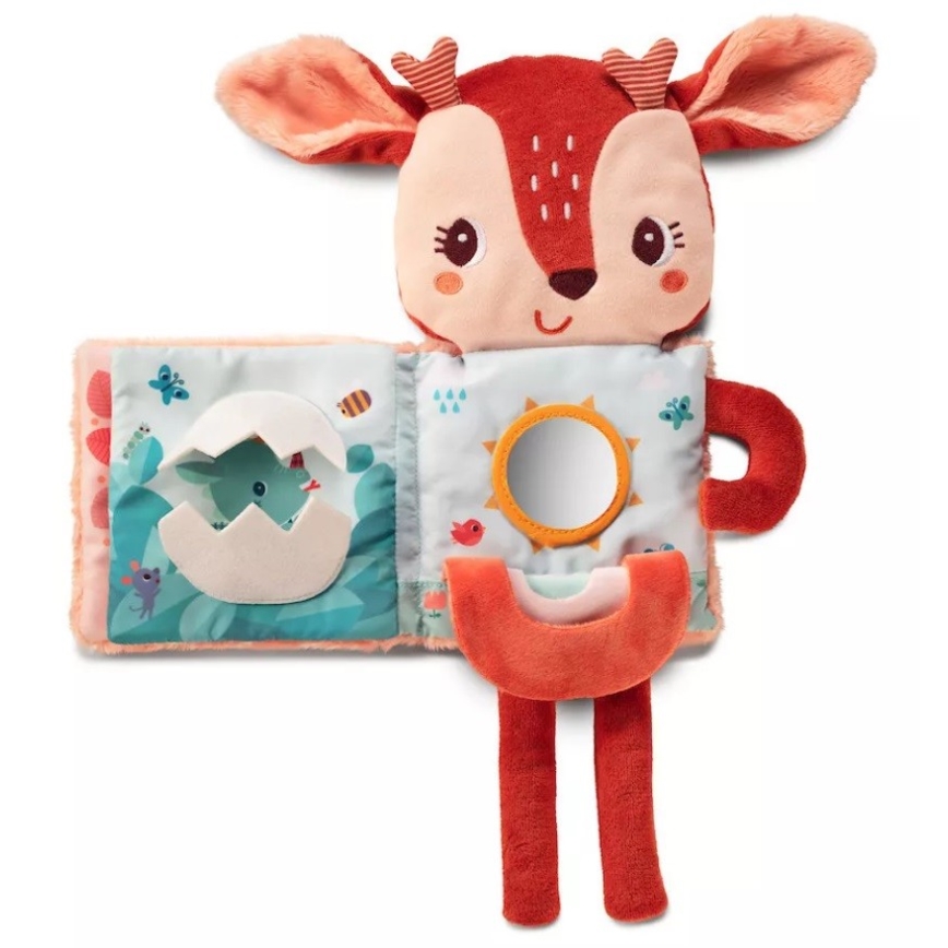Lilliputiens - Children's textile glowing book deer Stella