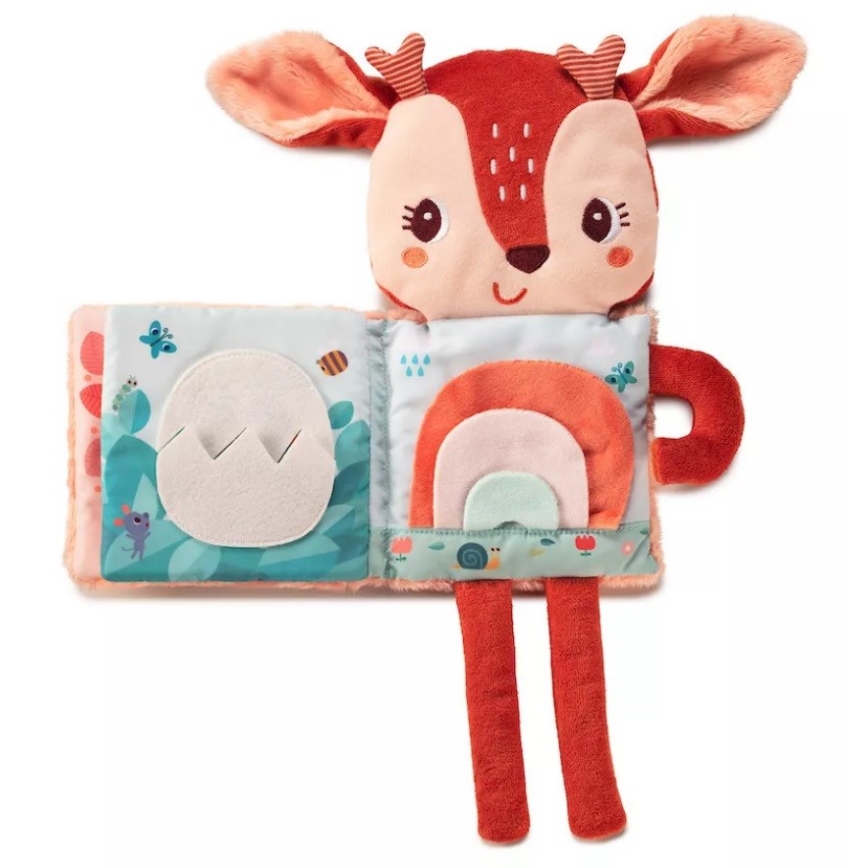 Lilliputiens - Children's textile glowing book deer Stella