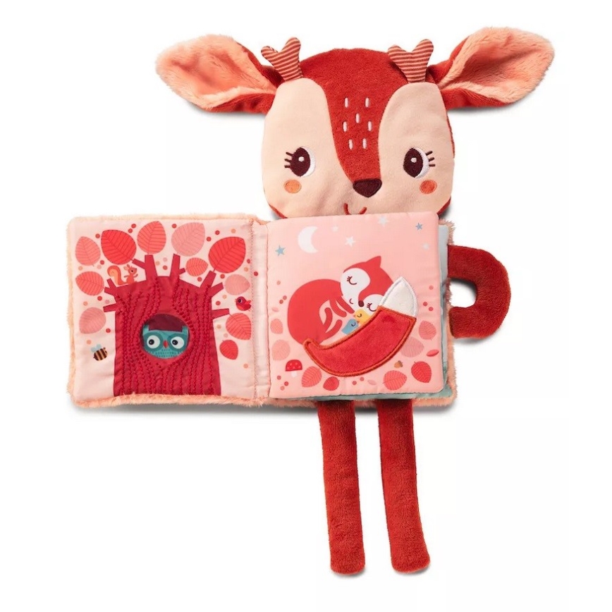 Lilliputiens - Children's textile glowing book deer Stella