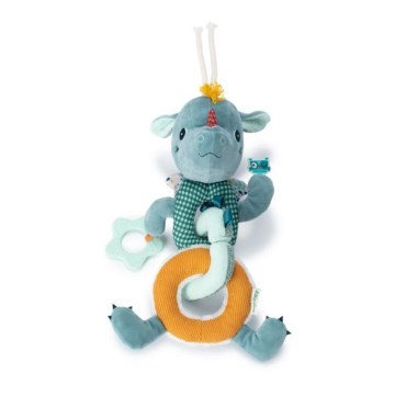 Lilliputiens - Plush chain with a teether dragon Joe