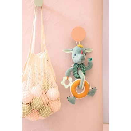 Lilliputiens - Plush chain with a teether dragon Joe