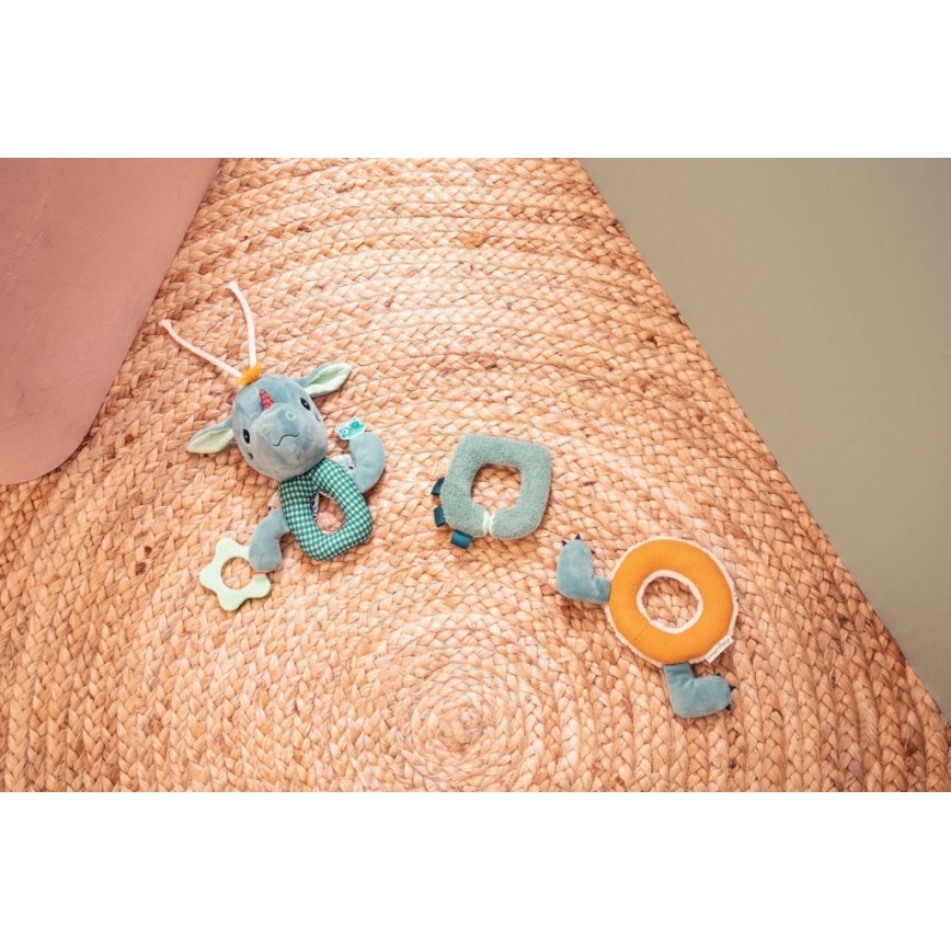 Lilliputiens - Plush chain with a teether dragon Joe
