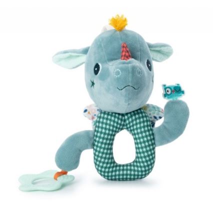 Lilliputiens - Plush chain with a teether dragon Joe