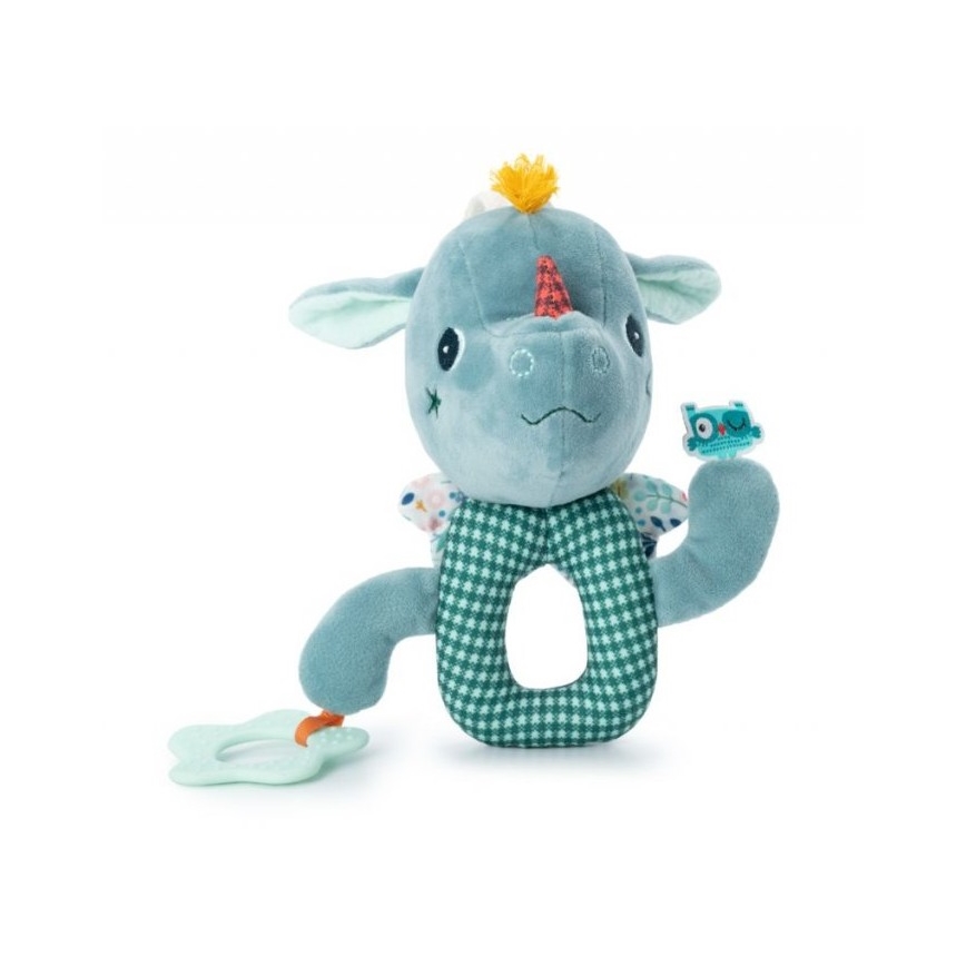 Lilliputiens - Plush chain with a teether dragon Joe