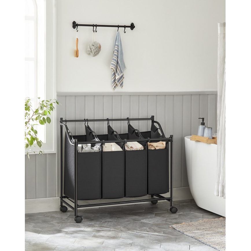 LINA Laundry Hamper, Black