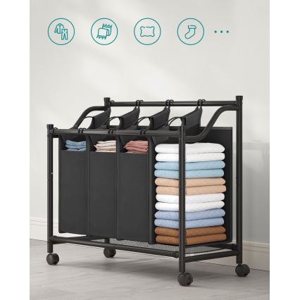 LINA Laundry Hamper, Black