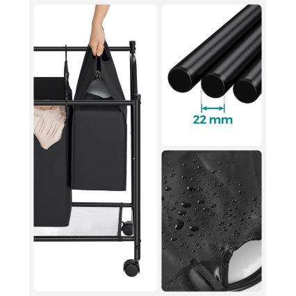 LINA Laundry Hamper, Black