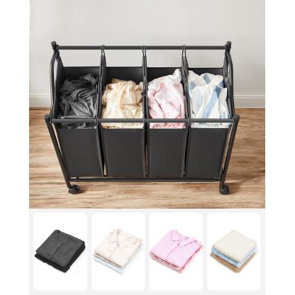 LINA Laundry Hamper, Black