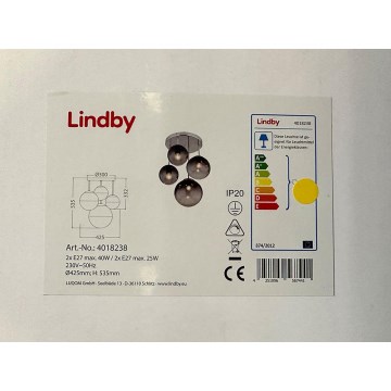 Lindby - Chandelier on a pole ROBYN 2xE27/40W/230V + 2xE27/25W/230V