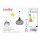 Lindby - Chandelier on a string FRANCES 1xE27/60W/230V