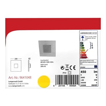 Lindby - LED Ceiling light TARJA LED/6W/230V IP44