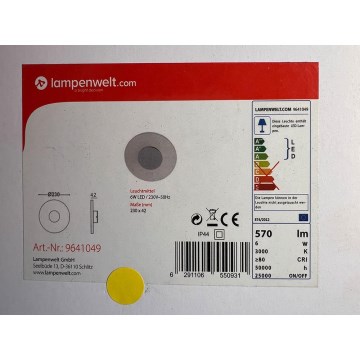 Lindby - LED Ceiling light TARJA LED/6W/230V IP44