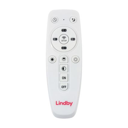 Lindby - LED Dimmable ceiling light LIVEL LED/27W/230V + remote control