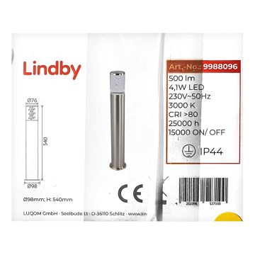 Lindby - LED Outdoor lamp BELEN LED/4,1W/230V IP44
