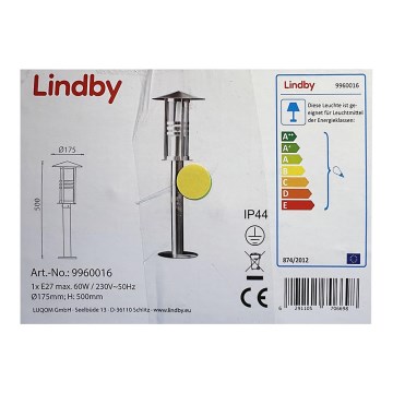 Lindby - Outdoor lamp ERINA 1xE27/60W/230V IP44
