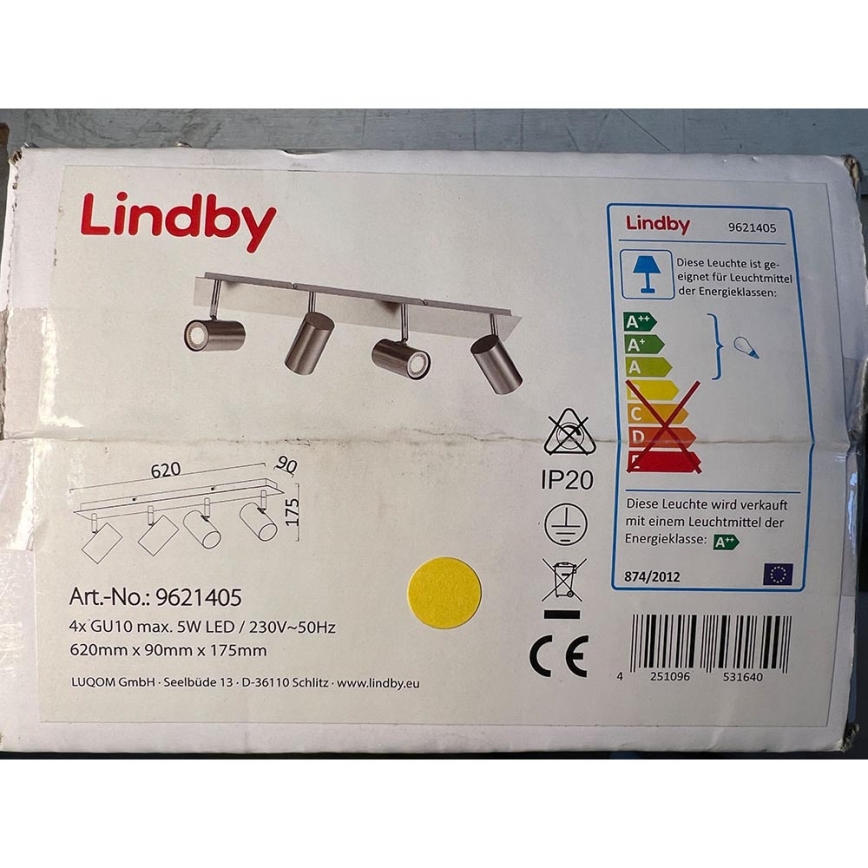 Lindby - Spotlight 4xGU10/5W/230V