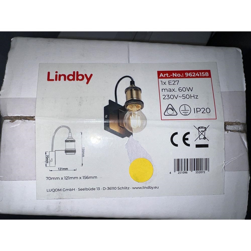 Lindby - Wall lamp AURELLA 1xE27/60W/230V