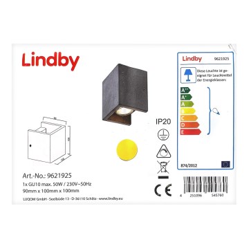 Lindby - Wall light GERDA 1xGU10/50W/230V