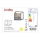 Lindby - Wall light MERON 1xE27/60W/230V