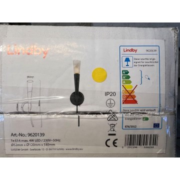 Lindby - Wall light SANDER 1xE14/4W/230V