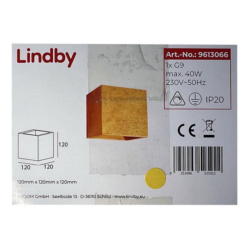 Lindby - Wall light YADE 1xG9/20W/230V